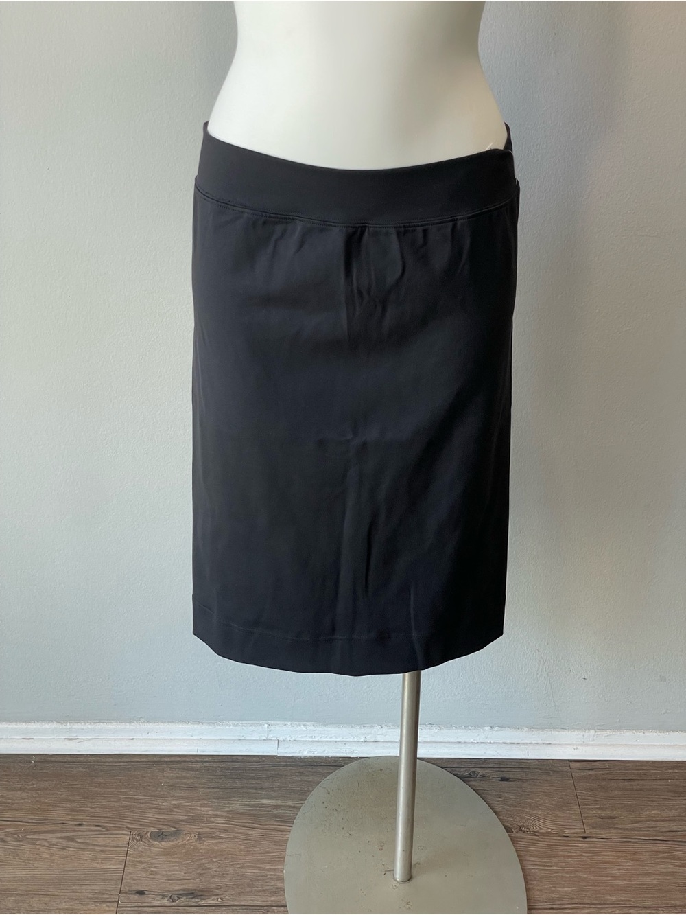 Hard Tail Black Midi Pencil Skirt